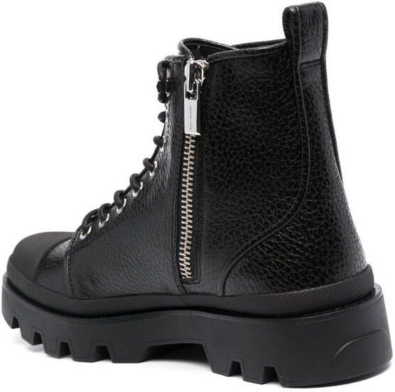 Michael Kors Combat boots met rits Zwart