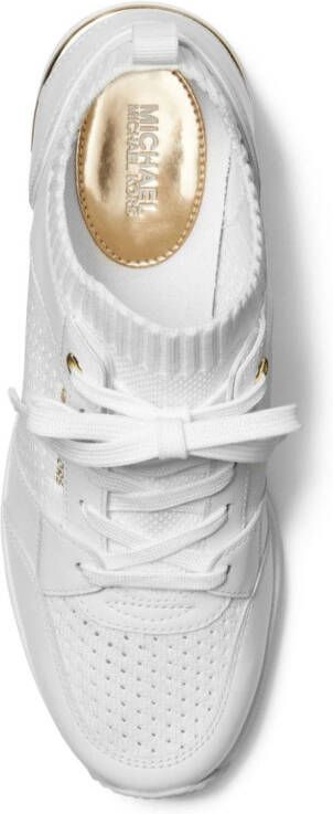 Michael Kors Georgia sneakers met sleehak Wit