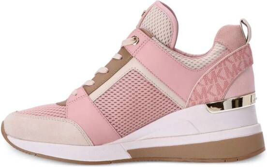 Michael Kors Georgie leren sneakers Roze