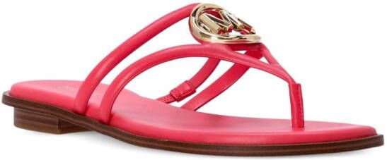 Michael Kors Sandalen met logoplakkaat Roze