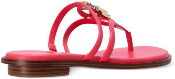 Michael Kors Sandalen met logoplakkaat Roze