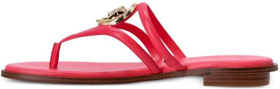 Michael Kors Sandalen met logoplakkaat Roze