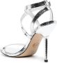 Michael Kors Jax sandalen met slangenleer-effect Grijs - Thumbnail 3