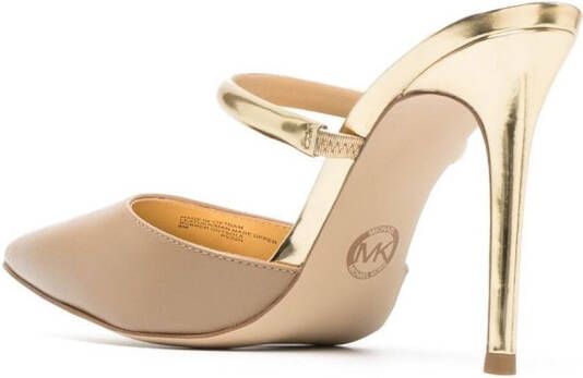 Michael Kors Jessa stiletto muiltjes Beige