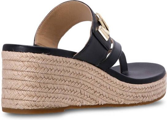 Michael Kors Jilly sandalen met sleehak Zwart