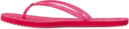 Michael Kors Jinx teenslippers met logo amulet Roze