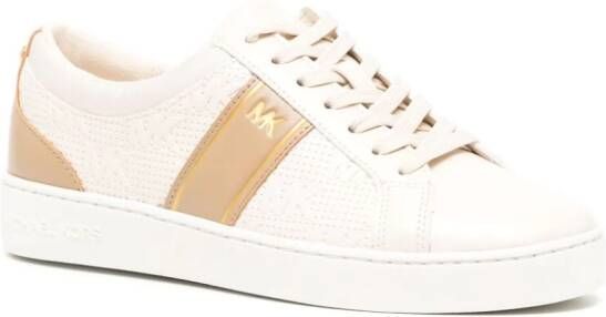 Michael Kors Juno sneakers met monogram Beige