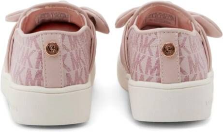 Michael Kors Kids Sneakers met monogramprint en strik Roze