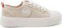 Michael Kors Kids Lurex sneakers met logo-applicatie Beige - Thumbnail 2