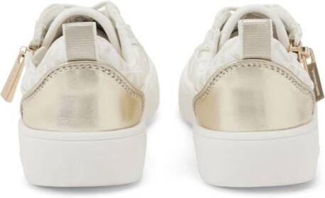 Michael Kors Kids Sneakers met monogramprint Wit