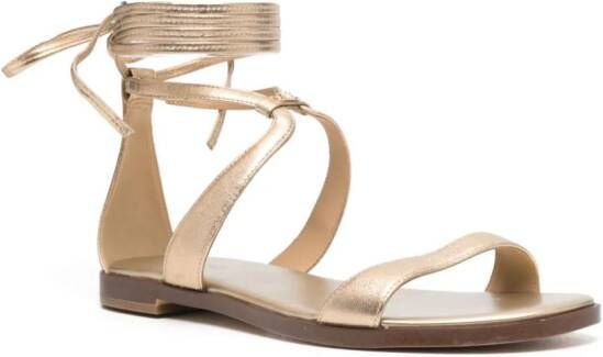 Michael Kors Leren sandalen Goud