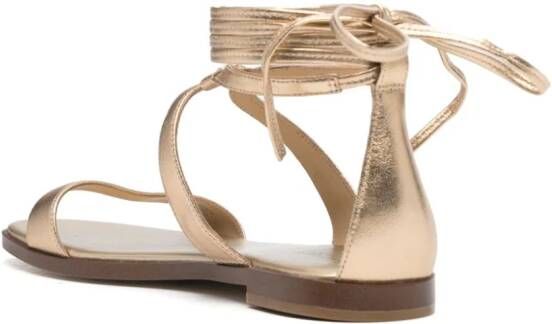 Michael Kors Leren sandalen Goud