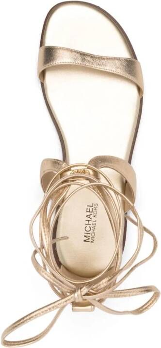 Michael Kors Leren sandalen Goud