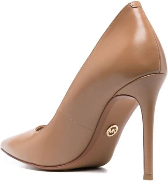 Michael Kors Martine leren pumps Beige