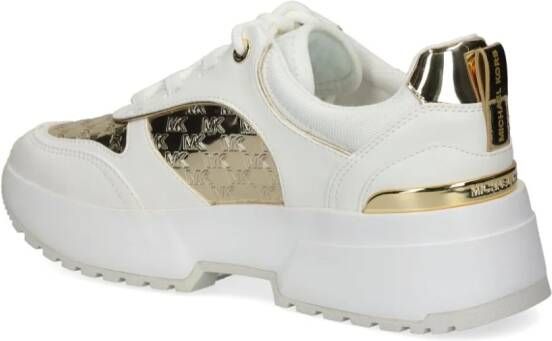 Michael Kors Rumi sneakers met monogramprint Beige