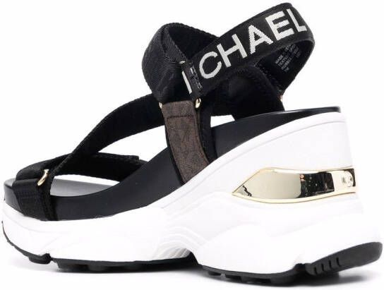 Michael Kors Sandalen met sleehak Zwart