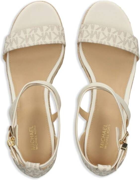 Michael Kors Serena sandalen met sleehak Wit