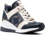 Michael Kors Sneakers met leren afwerking Blauw - Thumbnail 2