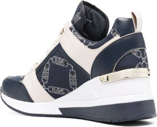 Michael Kors Sneakers met leren afwerking Blauw