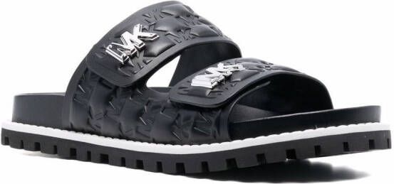 Michael Kors Stark sandalen met logo Zwart