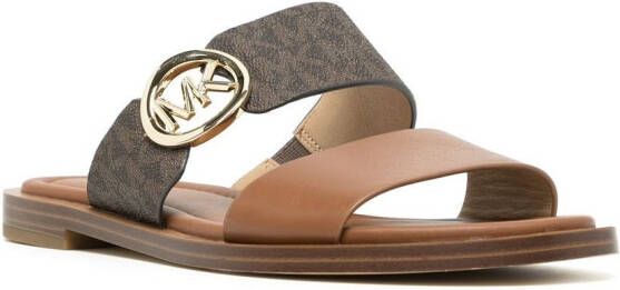 Michael Kors Summer sandalen met monogram Bruin