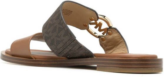 Michael Kors Summer sandalen met monogram Bruin