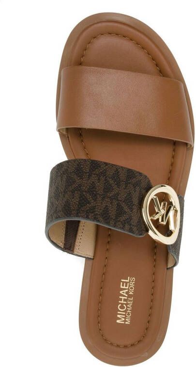 Michael Kors Summer sandalen met monogram Bruin