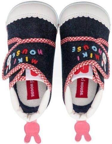 Miki House Bunny sneakers met klittenband Blauw