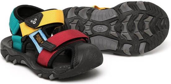 Miki House Sandalen met colourblocking Veelkleurig