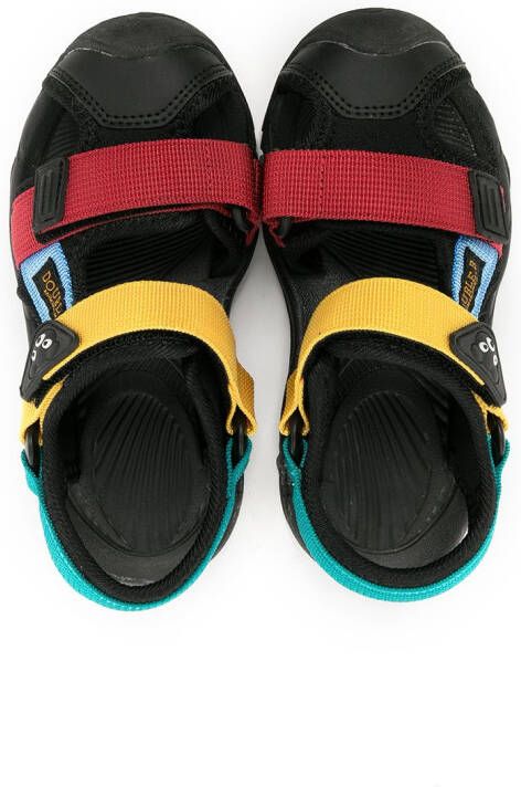 Miki House Sandalen met colourblocking Veelkleurig