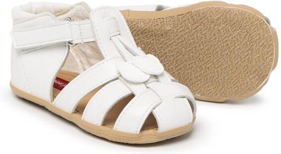 Miki House Sandalen met klittenband Wit