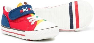 Miki House Sneakers met colourblocking Rood