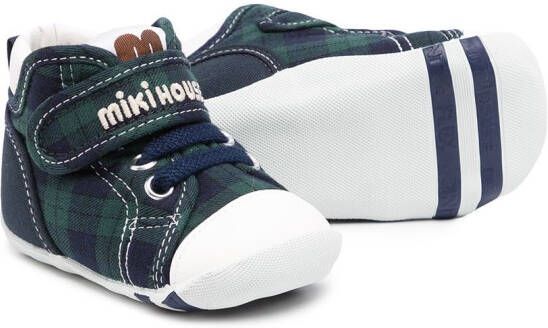 Miki House Sneakers met klittenband Blauw