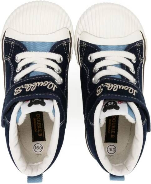 Miki House Sneakers met klittenband Blauw