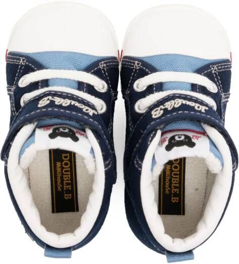 Miki House Sneakers met klittenband Blauw