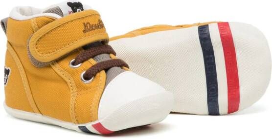 Miki House Sneakers met klittenband Geel