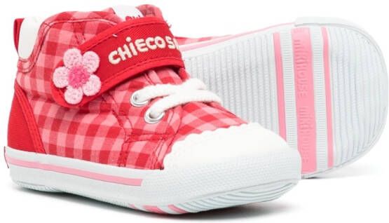 Miki House Sneakers met klittenband Rood