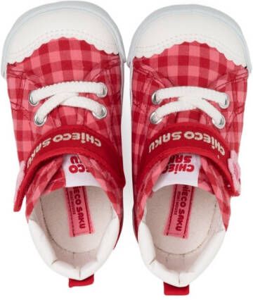 Miki House Sneakers met klittenband Rood