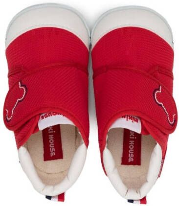 Miki House Sneakers met klittenband Rood