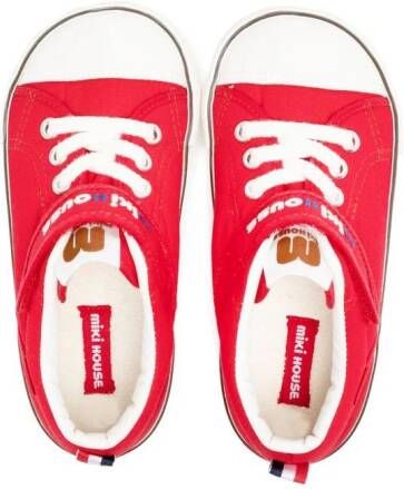 Miki House Sneakers met klittenband Rood