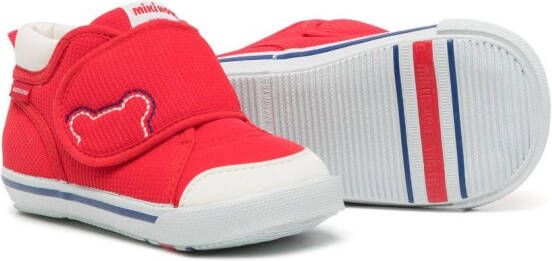 Miki House Sneakers met logopatch Rood