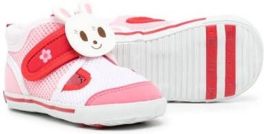 Miki House Sneakers verfraaid met klittenband Roze