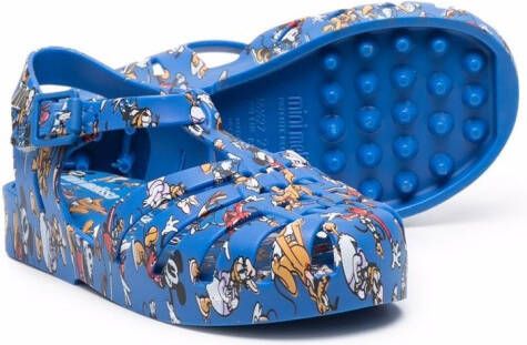 Mini Melissa Sandalen met print Blauw