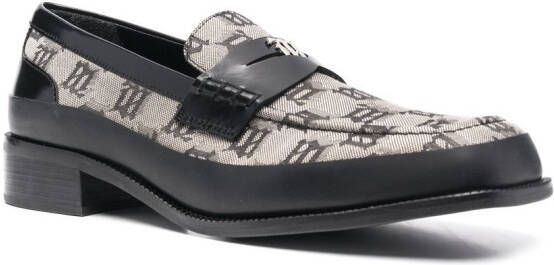 MISBHV Loafers met monogramprint Grijs