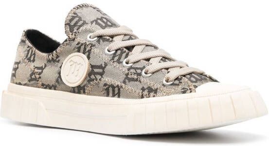 MISBHV Sneakers met monogram Beige