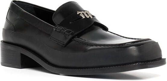 MISBHV The Brutalist leren loafers Zwart