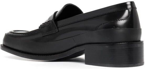 MISBHV The Brutalist leren loafers Zwart