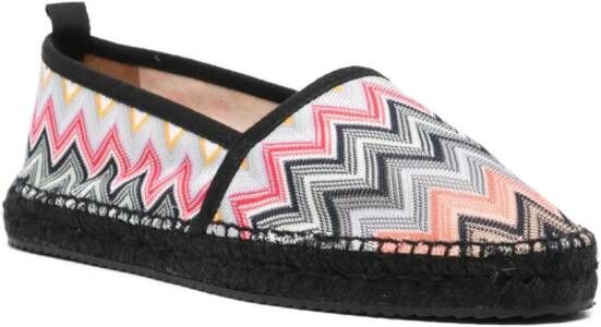 Missoni Espadrilles met chevron streep Zwart