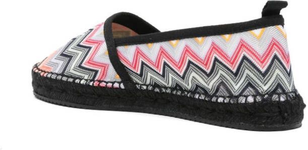 Missoni Espadrilles met chevron streep Zwart