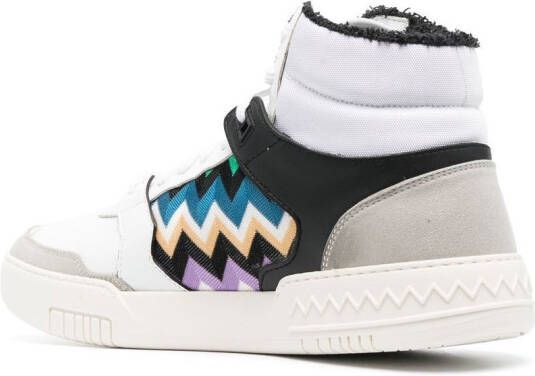 Missoni Sneakers met zigzag patroon Wit